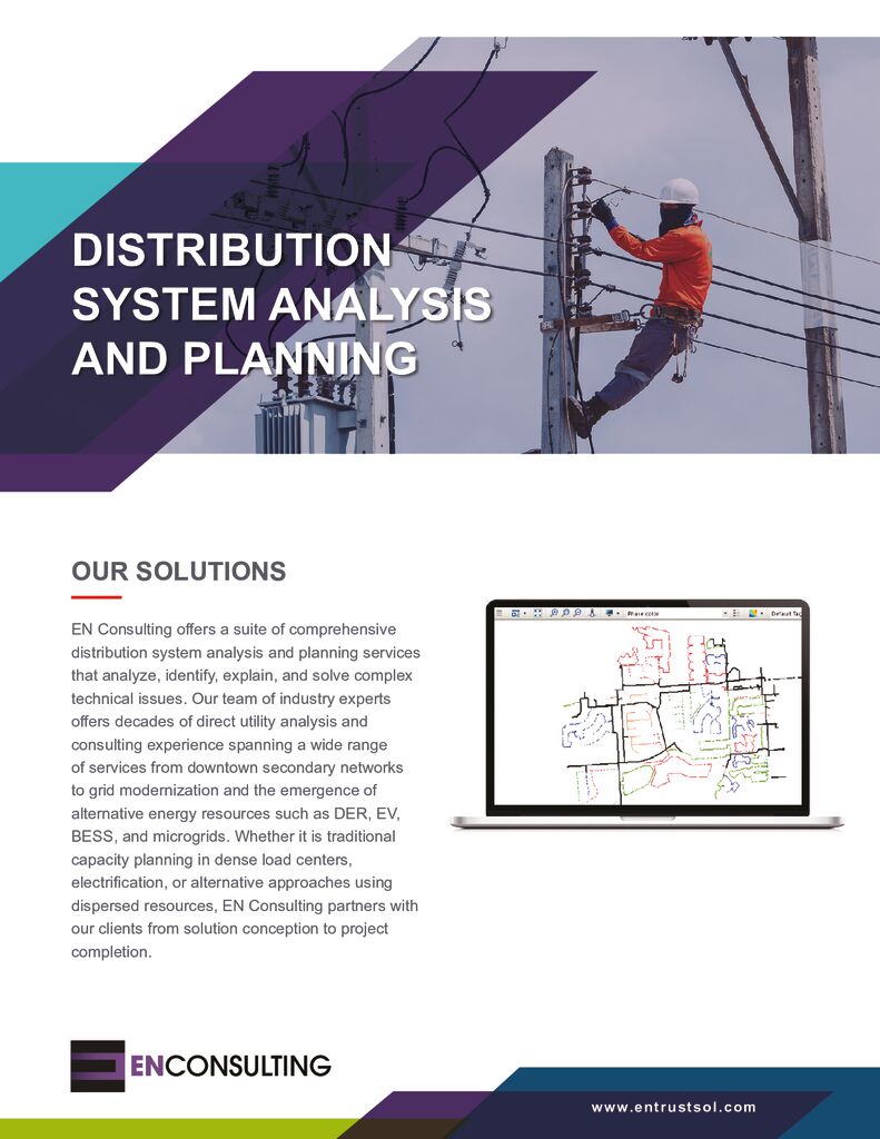 Distribution System Analysis and Planning