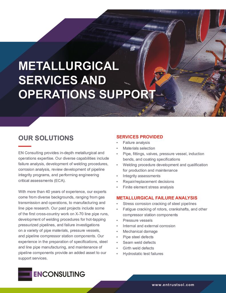 Metallurgical Services and Operations Support