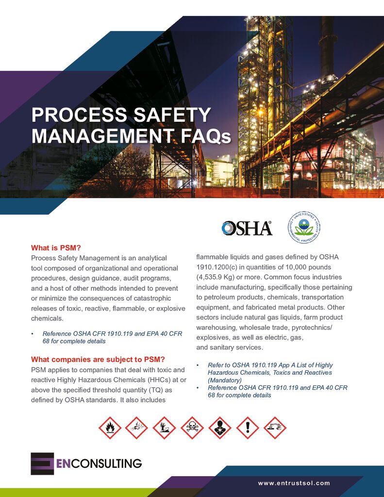 Process Safety Management FAQs